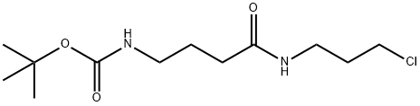 叔-丁基 (4-((3-氯丙基)氨基)-4-氧亚基丁基)氨基甲酯, 92611-33-1, 结构式