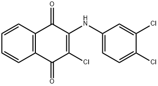 3-CHLORO-2-(3,4-DICHLOROANILINO)-1,4-NAPHTHOQUINONE Structure