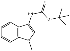 tert-Butyl (1-methyl-1H-indol-3-yl)carbamate Structure