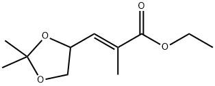 (E)-Ethyl 3-(2,2-dimethyl-1,3-dioxolan-4-yl)-2-methylacrylate Structure