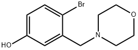4-(2-Bromo-5-hydroxybenzyl)morpholine Struktur