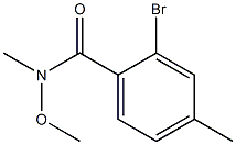 2-bromo-N-methoxy-N,4-dimethylbenzamide 化学構造式