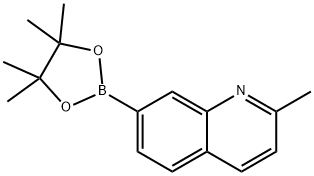 2-methyl-7-(4,4,5,5-tetramethyl-1,3,2-dioxaborolan-2-yl)quinoline Structure