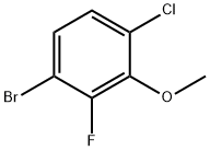 1-溴-4-氯-2-氟-3-甲氧基苯,943832-96-0,结构式