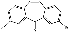 3,7-二溴-二苯并[A,D]环庚烯-5-酮 结构式