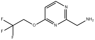4-(2,2,2-三氟乙氧基)-2-嘧啶甲胺 结构式
