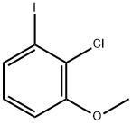 2-クロロ-1-ヨード-3-メトキシベンゼン 化学構造式