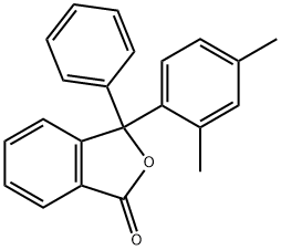 3-PHENYL-3-(2,4-XYLYL)PHTHALIDE 化学構造式
