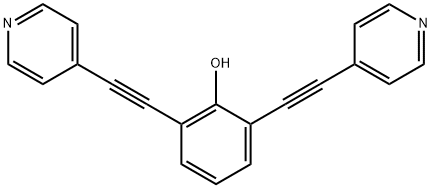 2,6-bis(2-(pyridin-4-yl)ethynyl)phenol Structure