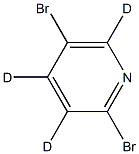 2,5-Dibromopyridine-3,4,6-d3 结构式