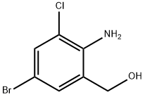 (2-amino-5-bromo-3-chlorophenyl)methanol Struktur