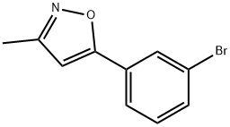 3-(3-Bromo-phenyl)-5-methyl-isoxazole Struktur