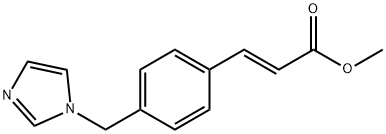 (E)-methyl 3-(4-((1H-imidazol-1-yl)methyl)phenyl)acrylate Structure