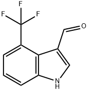 4-(trifluoromethyl)-1H-indole-3-carbaldehyde Structure