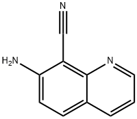 7-aminoquinoline-8-carbonitrile 结构式