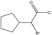 2-bromo-2-cyclopentylacetyl chloride Structure