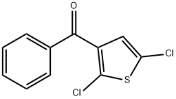 (2,5-Dichlorothiophen-3-yl)(phenyl)methanone Structure