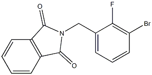 2-(3-bromo-2-fluorobenzyl)isoindoline-1,3-dione Structure