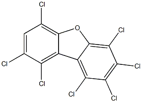 1,2,3,4,6,8,9-HEPTACHLORODIBENZOFURAN (13C12, 99%) 50 ug/ml in Nonane Structure