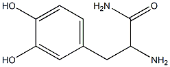 2-amino-3-(3,4-dihydroxyphenyl)propanamide Struktur