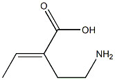 (2E)-2-(2-Aminoethyl)but-2-enoic acid Structure
