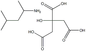 1,3-dimethyl-butylamine citrate Structure