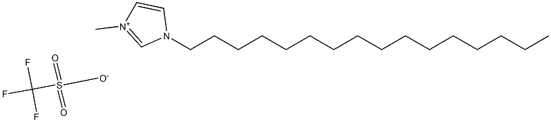 1-十六烷基-3-甲基咪唑三氟甲磺酸盐 结构式