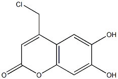 4-氯甲基-6,7-二羟基香豆素, , 结构式