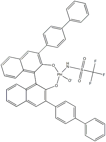 (R)-N-(2,6-二([1,1'-联苯]-4-基)-4-氧化-7A,8,9,10,11,11A,12,13,14,15-十氢二萘并[2,1-D:1',2'-F][1,3,2]二氧杂磷杂环庚-4-基)-1,1,1-三氟甲磺酰胺 结构式