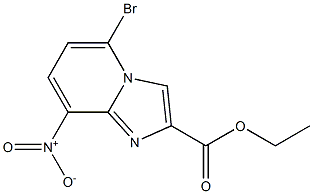5-Bromo-8-nitro-imidazo[1,2-a]pyridine-2-carboxylic acid ethyl ester Struktur