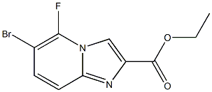 6-Bromo-5-fluoro-imidazo[1,2-a]pyridine-2-carboxylic acid ethyl ester Struktur