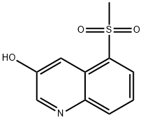 5-(甲基磺酰基)喹啉-3-醇, 1956384-81-8, 结构式