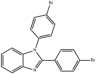 1,2-BIS(4-BROMOPHENYL)-1H-BENZO[D]IMIDAZOLE, 1169709-28-7, 结构式