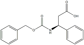 (S)-3-(benzyloxycarbonylamino)-3-phenylpropanoic acid Structure