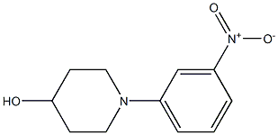1-(3-Nitrophenyl)-4-piperidinol Struktur