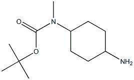 tert-butyl ((1r,4r)-4-aminocyclohexyl)methylcarbamate Struktur