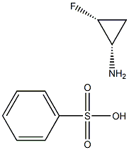 (1S,2R)-2-fluorocyclopropanamine benzenesulfonate Structure