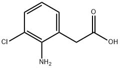2-(2-Amino-3-chlorophenyl)acetic acid 化学構造式