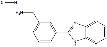(3-(1H-Benzo[d]imidazol-2-yl)phenyl)methanamine hydrochloride Structure