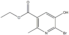 Ethyl 6-bromo-5-hydroxy-2-methylnicotinate Struktur