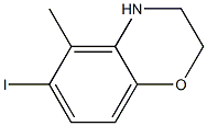 6-Iodo-5-methyl-3,4-dihydro-2H-benzo[1,4]oxazine Structure