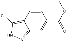 3-Chloro-2H-indazole-6-carboxylic acid methyl ester Structure