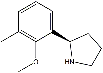 (R)-2-(2-methoxy-3-methylphenyl)pyrrolidine Struktur