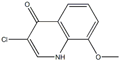 3-Chloro-8-methoxy-1H-quinolin-4-one Struktur