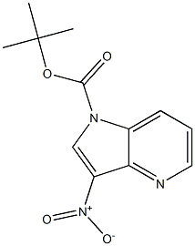 3-Nitro-pyrrolo[3,2-b]pyridine-1-carboxylic acid tert-butyl ester Struktur
