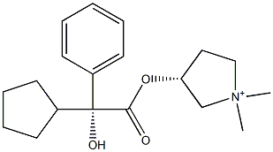 (R)-3-((R)-2-cyclopentyl-2-hydroxy-2-phenylacetoxy)-1,1-dimethylpyrrolidin-1-ium