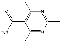 2,4,6-Trimethyl-pyrimidine-5-carboxylic acid amide Struktur