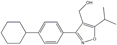 (3-(4-cyclohexylphenyl)-5-isopropylisoxazol-4-yl)methanol Structure