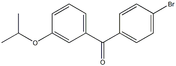 (4-bromophenyl)(3-isopropoxyphenyl)methanone Structure