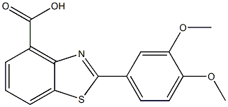 2-(3,4-dimethoxyphenyl)benzo[d]thiazole-4-carboxylic acid Structure